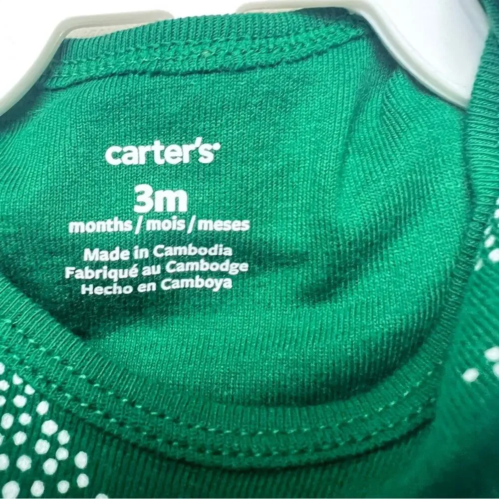 Carter's Baby Matching Holiday Christmas Onesie and Legging Set Sz 3M